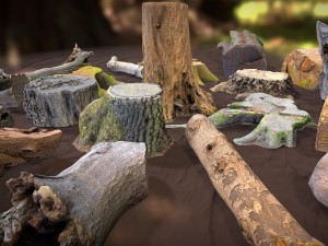 forest elements 3D 模型