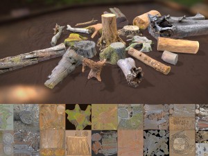 forest elements 3D 模型