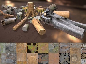 forest elements 3D 模型