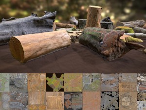 forest elements 3D 模型