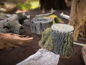 forest elements 3D 模型
