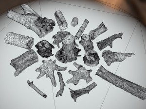 forest elements 3D 模型