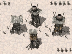 small towers for isometric 2d games CG Textures