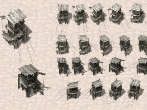 isometric ancient city pack CG टेक्स्चर्स