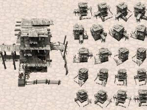 isometric ancient city pack CG टेक्स्चर्स