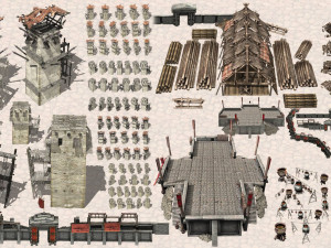 isometric ancient city pack CG टेक्स्चर्स