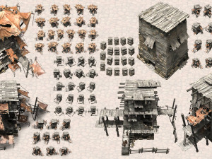isometric ancient city pack CG टेक्स्चर्स