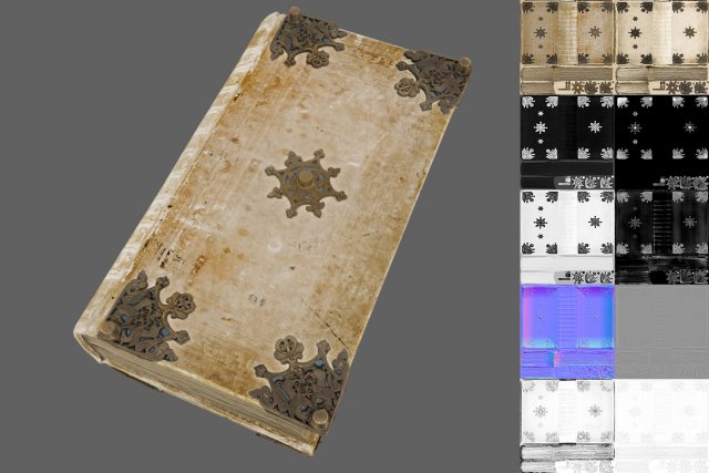 book 3D Model .c4d .max .obj .3ds .fbx .stl .blend 