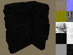 duvar k&ouml;şesi 2 3D Model