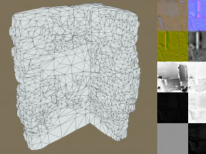 duvar k&ouml;şesi 2 3D Model