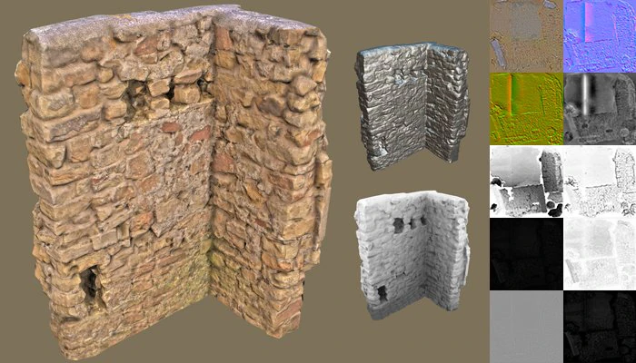 duvar k&ouml;şesi 2 3D Model .c4d .max .obj .3ds .fbx .stl .blend 