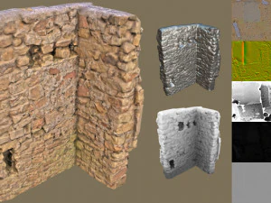 esquina de la pared 2 Modelo 3D