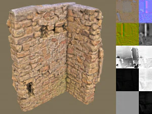 duvar k&ouml;şesi 2 3D Model