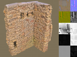 wall corner 2 Modelo 3D