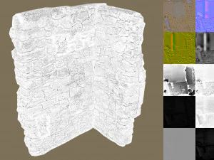 duvar k&ouml;şesi 2 3D Model