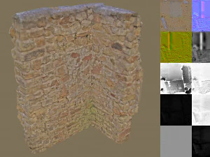 duvar k&ouml;şesi 2 3D Model