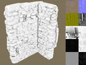 duvar k&ouml;şesi 2 3D Model