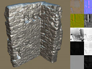 duvar k&ouml;şesi 2 3D Model