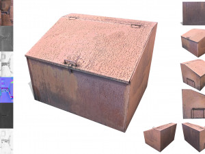 street metal box Modèle 3D