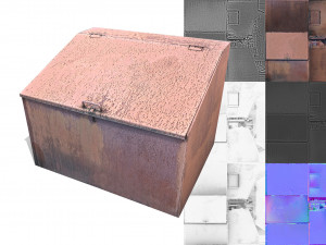 street metal box Modèle 3D