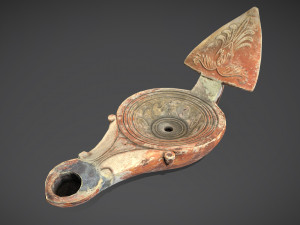 ancient roman lamp Modello 3D