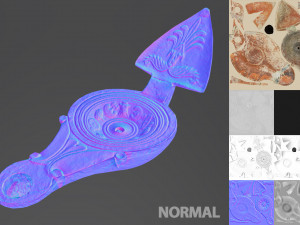 ancient roman lamp 3D Model