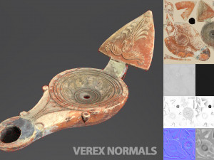 ancient roman lamp 3D Model