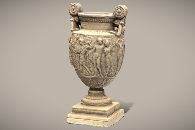 ancient greek roman vase 3D Model .c4d .max .obj .3ds .fbx .stl .blend 