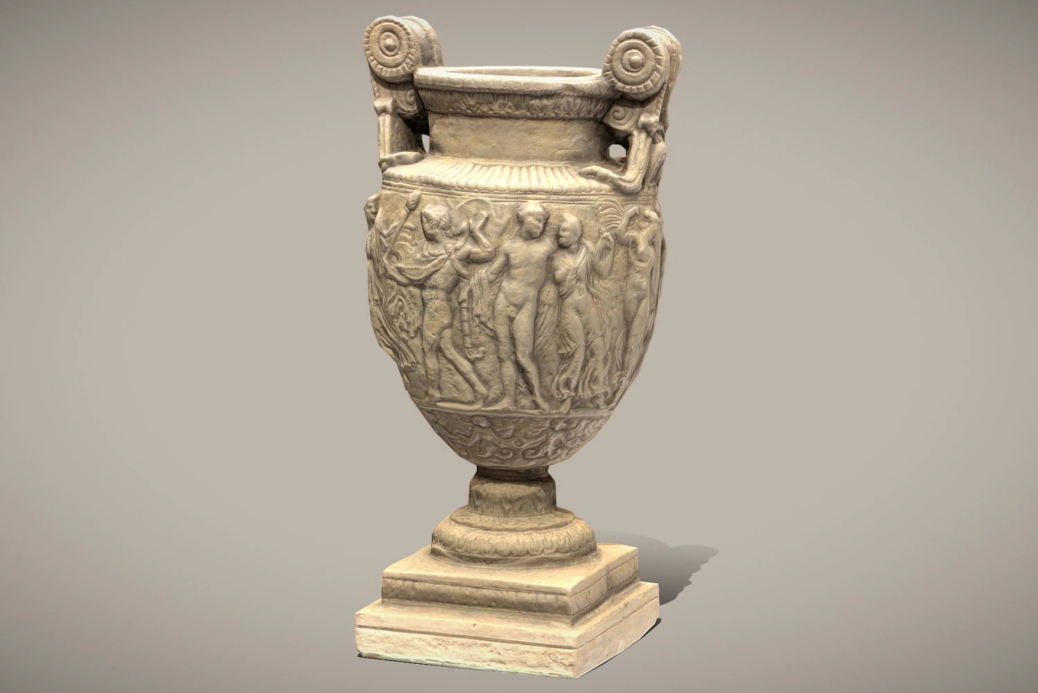 ancient greek roman vase 3D Model .c4d .max .obj .3ds .fbx .stl .blend 