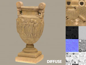 ancient greek roman vase 3D Model