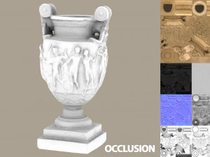 ancient greek roman vase 3D Model