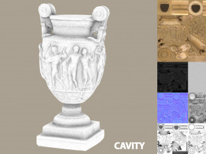 ancient greek roman vase 3D Model