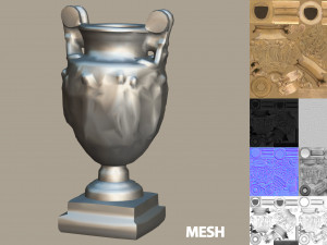 ancient greek roman vase 3D Model