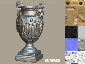 ancient greek roman vase 3D Model