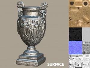ancient greek roman vase 3D Model