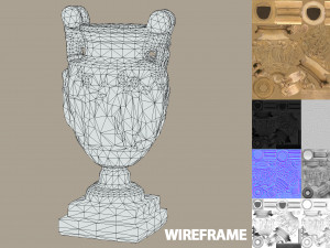 ancient greek roman vase 3D Model