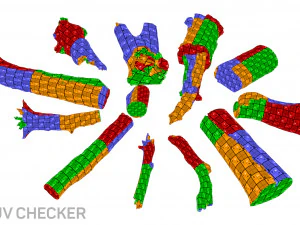 13 tree logs 3D Model