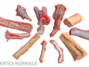 13 tree logs 3D 模型