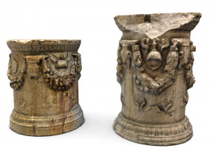 Fotorealistische r&ouml;misch-griechische S&auml;ulenbasis 3D Modell