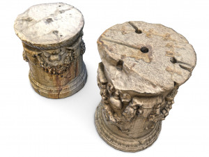 photorealistic roman greek column base 3D मॉडल