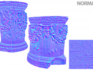 photorealistic roman greek column base 3D मॉडल