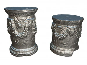 photorealistic roman greek column base 3D Model