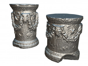 photorealistic roman greek column base 3D मॉडल