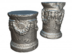 photorealistic roman greek column base 3D मॉडल