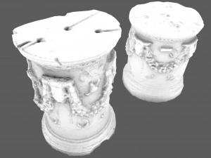 photorealistic roman greek column base 3D Model