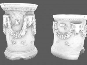 photorealistic roman greek column base 3D मॉडल