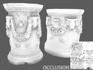 photorealistic roman greek column base 3D मॉडल