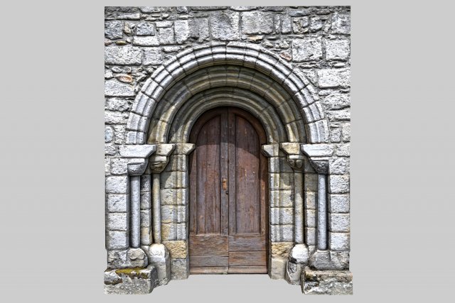 portal of a roman chirch Modelo 3D .c4d .max .obj .3ds .fbx .stl .blend 