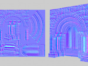 portal of a roman chirch Modelo 3D