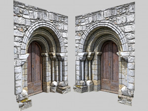 portal of a roman chirch Modelo 3D
